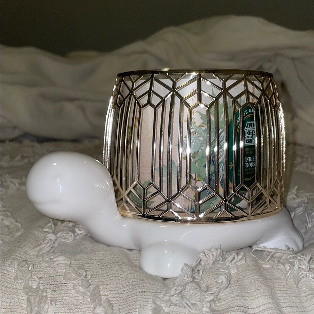 Bath and Body Works Turtle Candle Holder